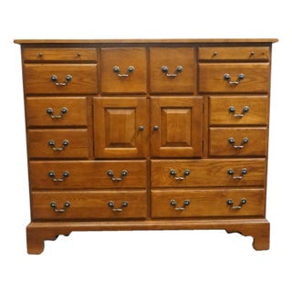 Keller Furniture Solid Cherry Early American Colonial Revival 52" Master Chest 2680-90 For Sale