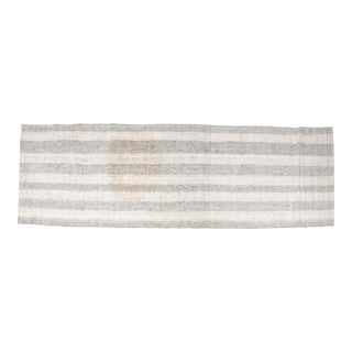 1960s Natural Handwoven Decorative Runner For Sale