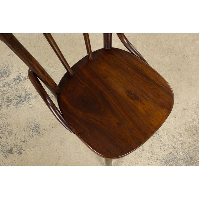 Brown Set of 4 French Bentwood Bistro Dining Chairs, Provence, Mid-20th Century For Sale - Image 8 of 18