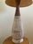 Mid-Century Modern 1960s Swedish Modern Atomic Plaster and Walnut Lamp, Original Shade For Sale - Image 3 of 8