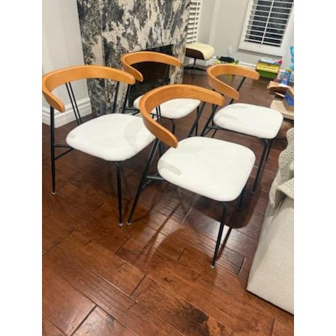 Wood Violin Chairs For Sale - Image 7 of 8