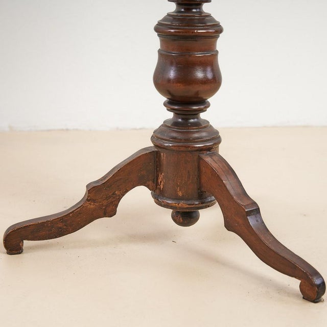 Wood Table with Inlaid Top For Sale - Image 5 of 7