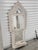 Farmhouse Vintage Reclaim Painted Wood Mirror With Shelf For Sale - Image 3 of 11