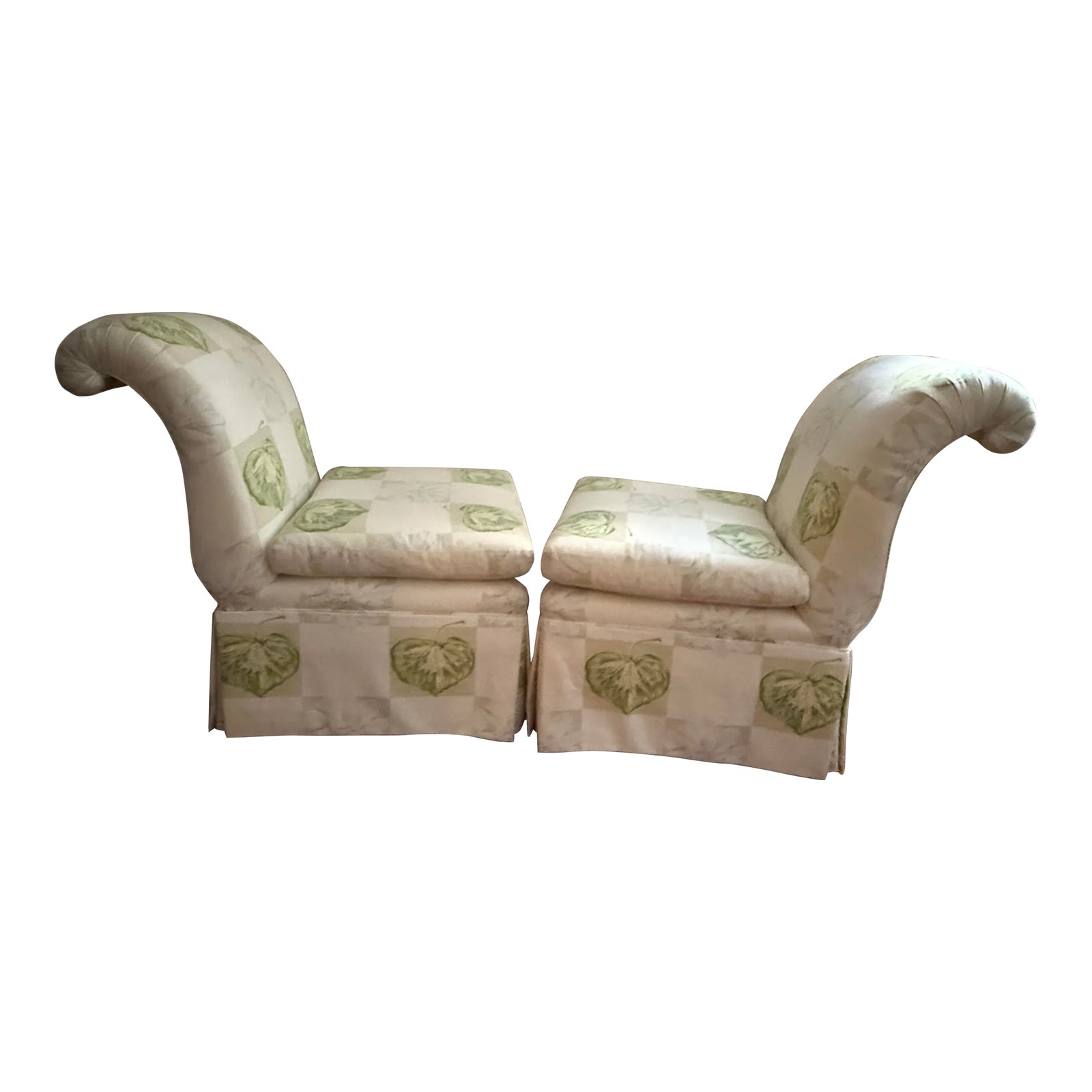 Pair of Slipper Chairs by Baker Furniture Company Chairish