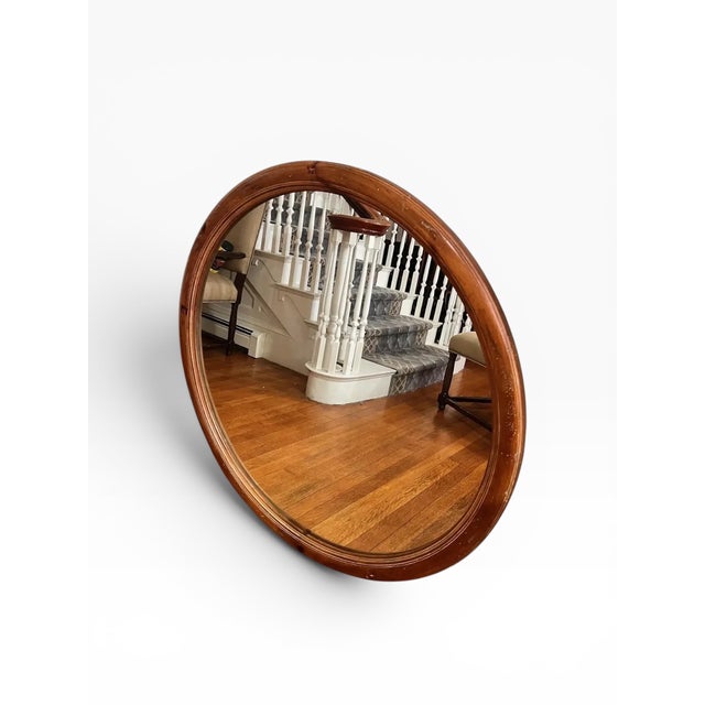 Henredon 1990s Henredon Round Wall Mirror For Sale - Image 4 of 9