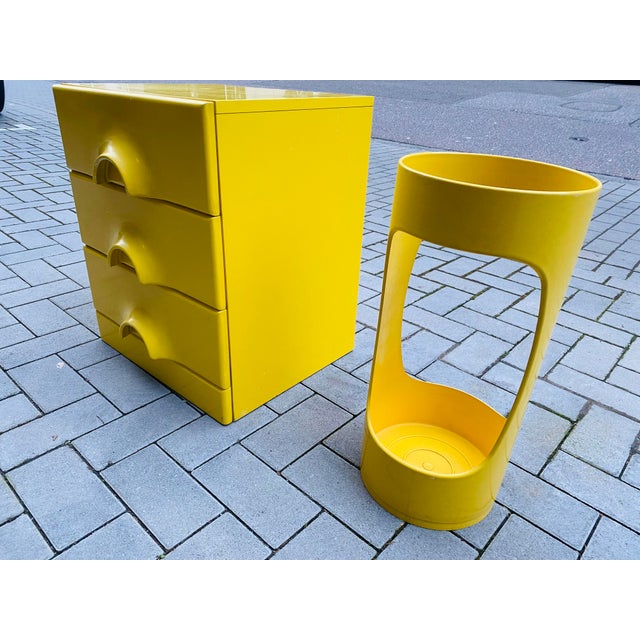 Mid-Century Space Age Quadro Dresser and Umbrella Stand by Jürgen Lange for Schönbuch, 1960s, Germany, Set of 2 For Sale - Image 5 of 18