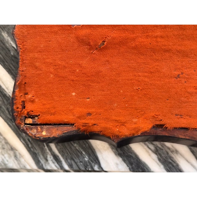 Wood Antique Flame Mahogany Tray For Sale - Image 7 of 16