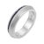 Contemporary 1920s Lugano Sapphire 18k White Gold Eternity Band, Size 10.5 For Sale - Image 3 of 7