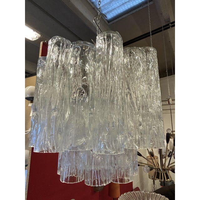 Chandelier from Barovier & Toso, 1950s, in Very Good conditions. Designed 1950 to 1959 I have official proof of...