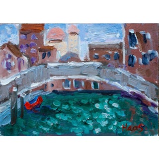 Venice, Contemporary Italian Cityscape Oil Painting For Sale