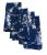 French Farmhouse Country Blue & White Floral Toile Napkins - Set of 4 For Sale - Image 4 of 6