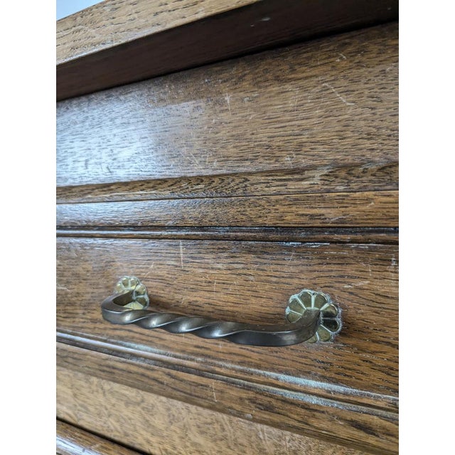 Brutalist Carved Oak Sideboard For Sale - Image 10 of 11
