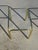 Nesting Tables in Gilt Metal and Tempered Glass, 1990s, Set of 3 For Sale - Image 6 of 18