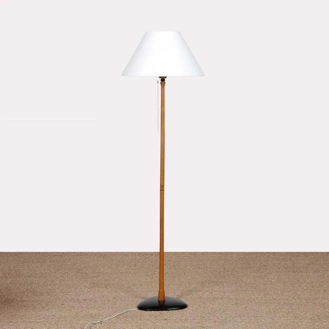 Vintage Wood and Metal Floor Lamp, 1960s For Sale - Image 6 of 6