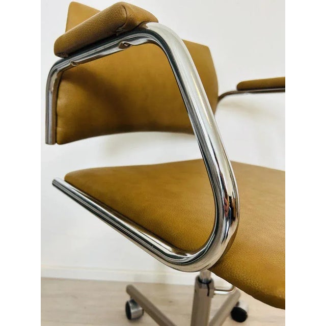 Vintage Mustard Office Chair Model K-380 from Kovona For Sale - Image 9 of 13