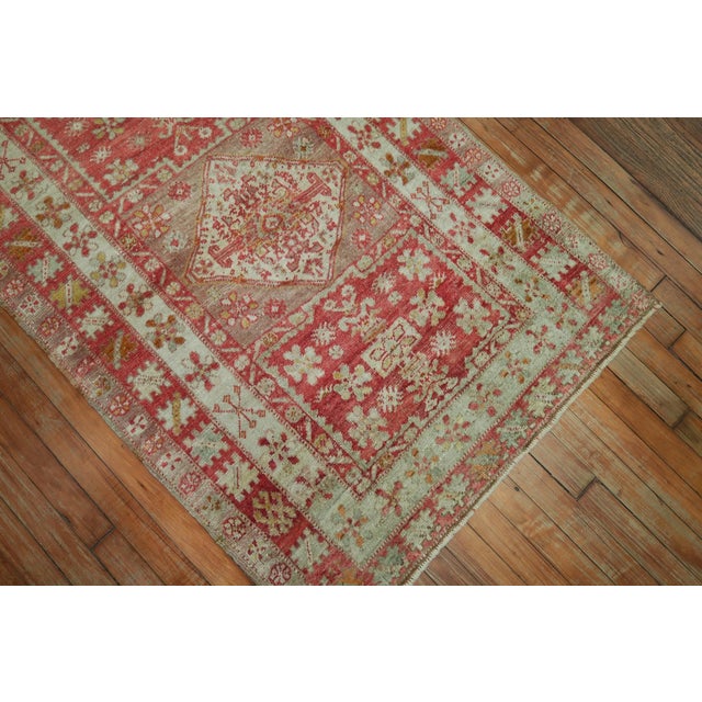 Rustic Antique Zabihi Collection Turkish Sivas Small Rug - 3' x 4'9" For Sale - Image 3 of 7