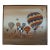 1970s Mid-Century Modern Large Format Acrylic on Canvas by Letterman - Hot Air Balloons For Sale