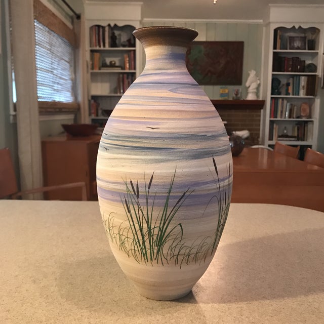 Hand Painted Pottery Vase Chairish