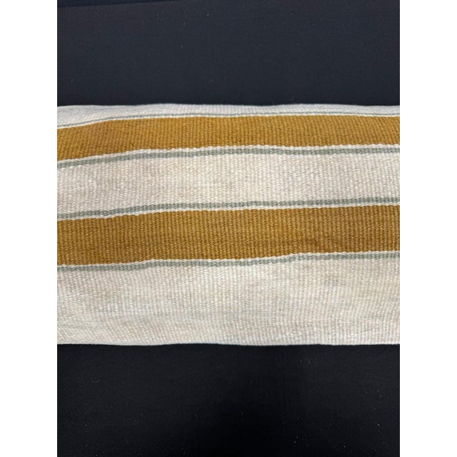 Contemporary Turkish Hemp Pillow Cushion Natural Beige Brown Cushion Cover 14"x45" For Sale - Image 3 of 4