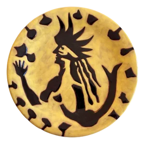 Yellow Plate by Jean Lurçat for Saint-Vicens