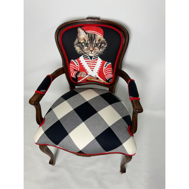 Contemporary Little Drummer Boy Cat Chair For Sale - Image 3 of 12