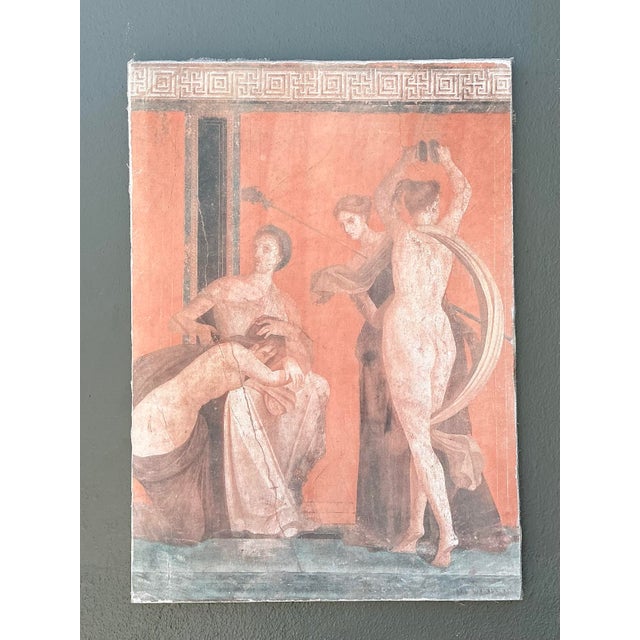 Mid 20th Century Vintage Original Greek Figural Oil on Canvas For Sale - Image 5 of 12