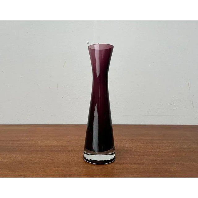 Mid-Century German Diabolo Glass Vase, 1960s For Sale - Image 13 of 13