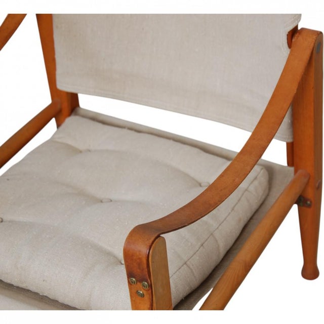 Safari Chair in Canvas Fabric by Kaare Klint, 1990s For Sale - Image 14 of 18