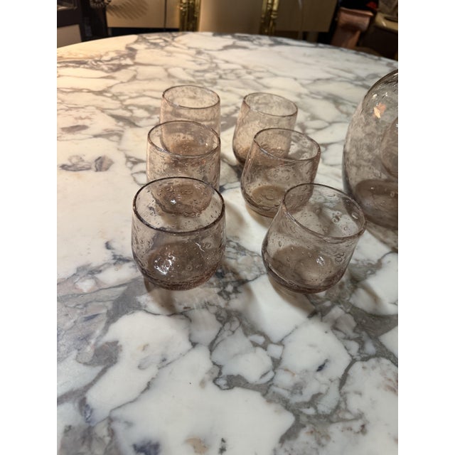 1970s Vintage Orangeade Service from Biot, 1970s, Set of 7 For Sale - Image 5 of 6