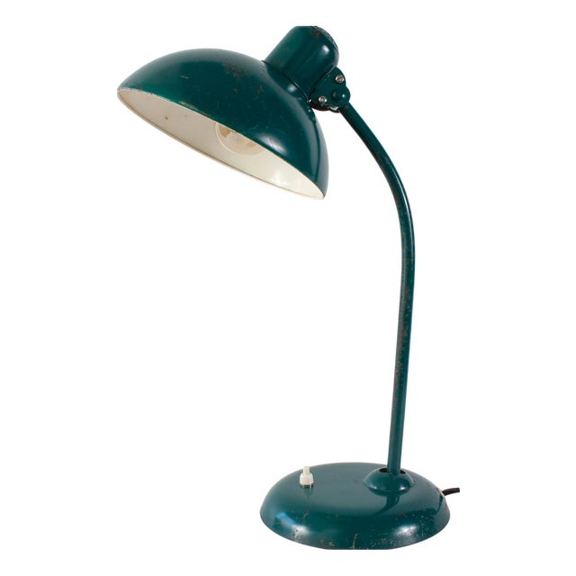 Vintage 6556 Table Lamp in Sea-Green by Christian Dell for Kaiser Idell, 1950s For Sale