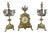 Vintage French Clock Garniture with Candelabras, Set of 3 For Sale