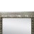 Neoclassical Regency Rectangular Silver Hand Carved Wooden Mirror For Sale - Image 4 of 6