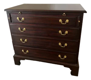 1990s Henkel Harris Bachelors Serving Chest of Drawers #2401 Mahogany