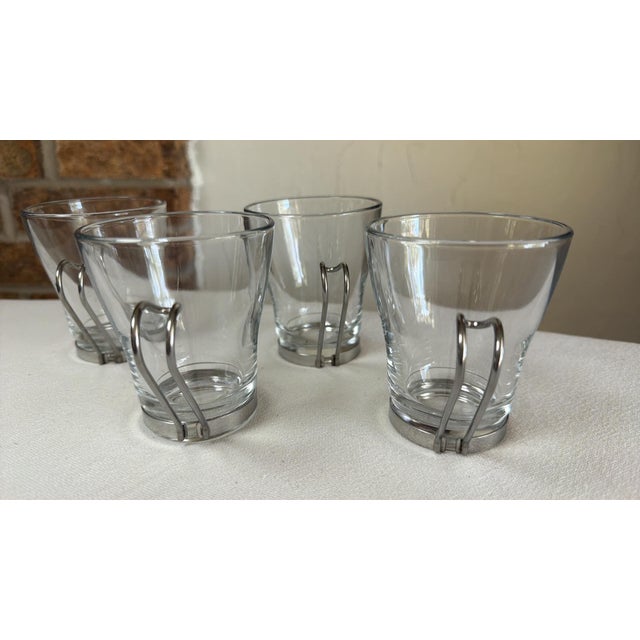 Bormioli Rocco Coffee Cups Set of 4 Italian Oslo Bistro Glass Stylish Minimalist For Sale - Image 4 of 7