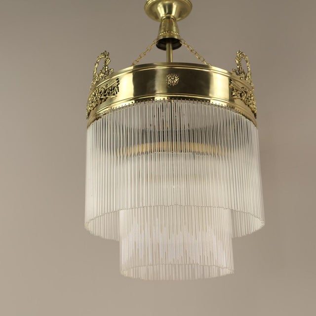 Viennese Coffee House Ceiling Lamp, Austria, 1910s For Sale - Image 3 of 18