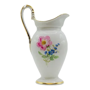 Antique Meissen Gilded Floral Porcelain Creamer