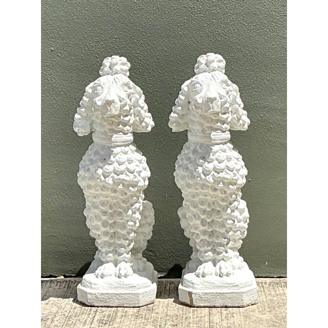 Vintage Cement French Poodle Figures For Sale - Image 18 of 18