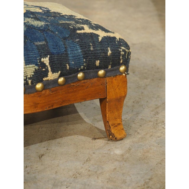 Pair of 19th Century French Louis Philippe Fruitwood and Tapestry Foot Stools For Sale - Image 4 of 15