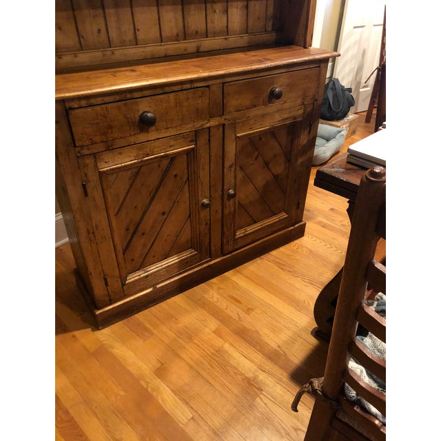Antique Pine Hutch Sideboard Server Chairish