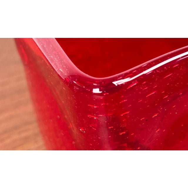 Mid-Century Modern Scandinavian Glass Vase, 1960s For Sale - Image 12 of 16