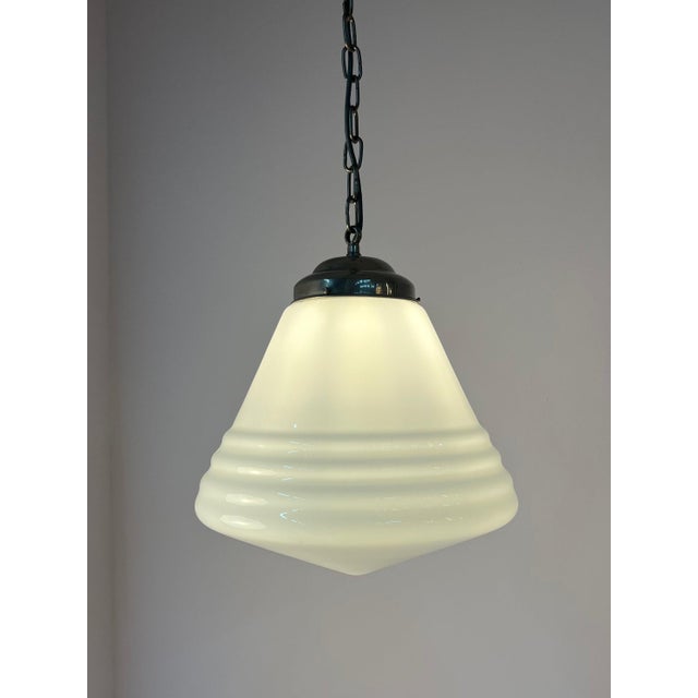 Phililite Opal Glass Hanging Lamp from Philips For Sale - Image 11 of 11
