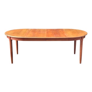 Mid Century Danish Teak Dining Table For Sale