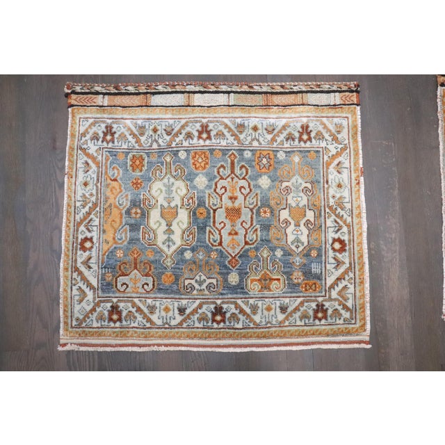 Textile Pair of Afshar Decorative Rugs rug no. j4772 For Sale - Image 7 of 7