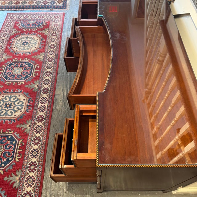 1940s Vintage Berkey and Gay Crotch Mahogany Desk For Sale - Image 9 of 11