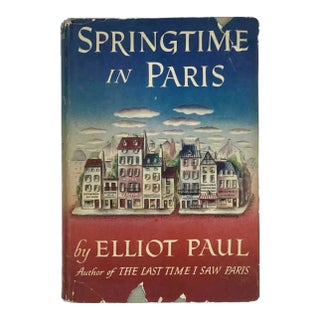 Springtime in Paris by Elliot Paul Hardcover Book 1950 1st Edition For Sale
