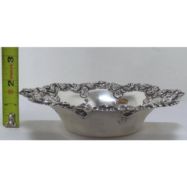 Fancy Hand Made Repousse Antique American Victorian Sterling Silver Wine Coaster For Sale - Image 11 of 13