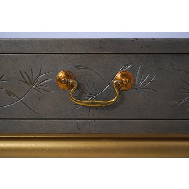 Kittinger Mid-Century Modern Faux Bamboo Side Table For Sale - Image 14 of 18