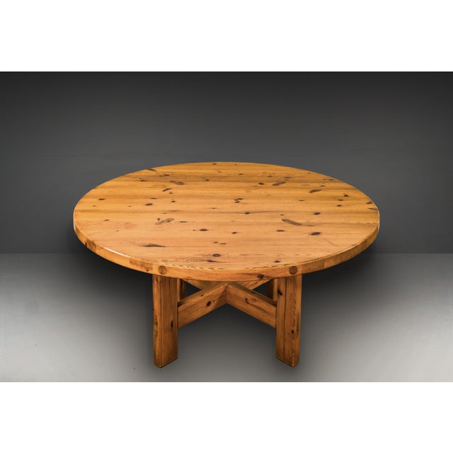 1960s Large Pine Dining Table by Karl Andersson & Söner for Roland Wilhelmsson, 1960 For Sale - Image 5 of 12
