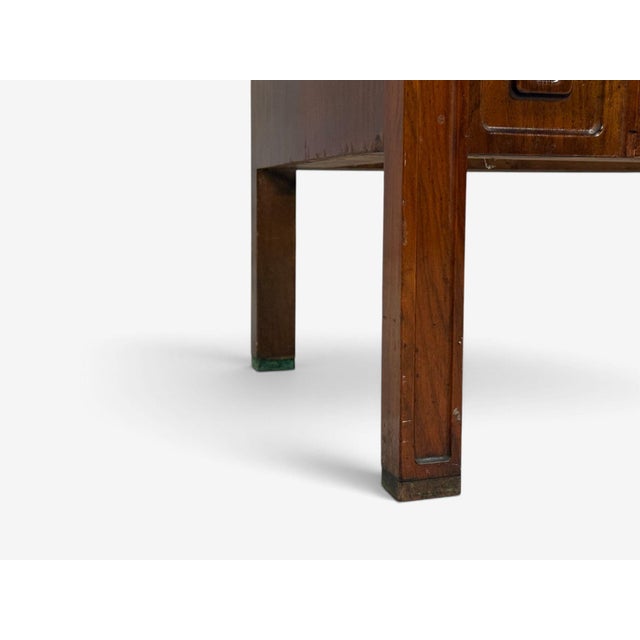 Edmond Spence, Concave Dresser, Stained Wood, Brass, Sweden, 1950s For Sale - Image 15 of 17