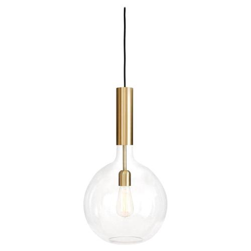 Gold Rosdala Brass Clear Glass Pendant Lamp by Sabina Grubbeson for Konsthantverk For Sale - Image 8 of 8